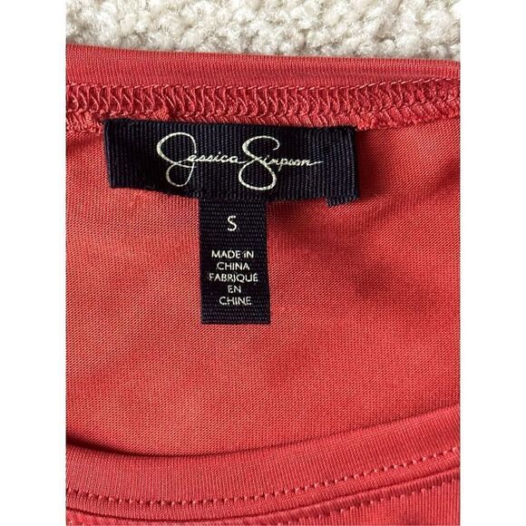 Jessica Simpson burnt sienna short sleeve top - Picture 4 of 7